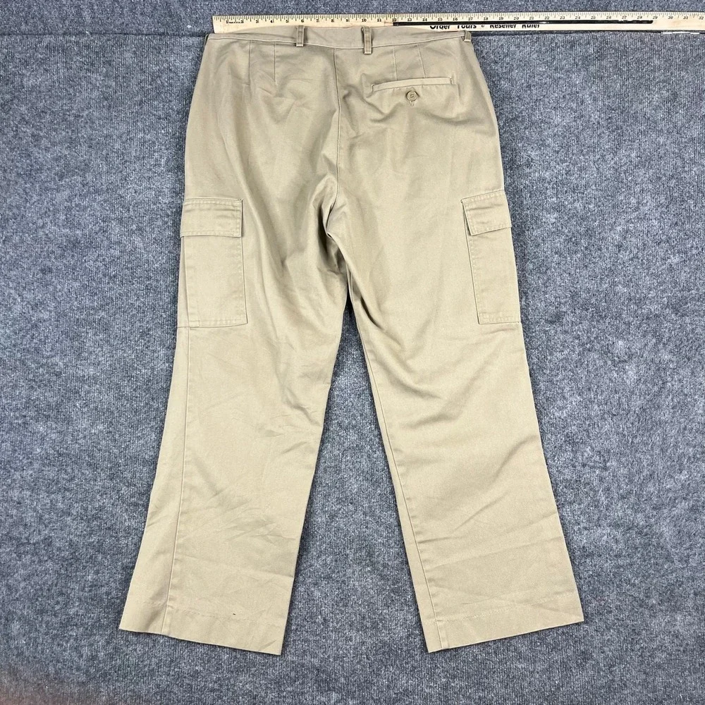 Edwards Pants Mens Size 14 XL  Beige‎ Cargo Work Uniform Straight Casual